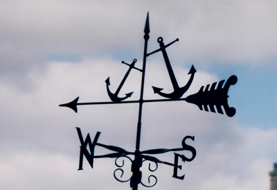 Anchors weather vane